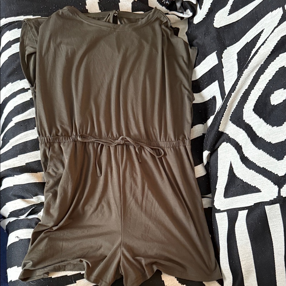 Dark Green Romper